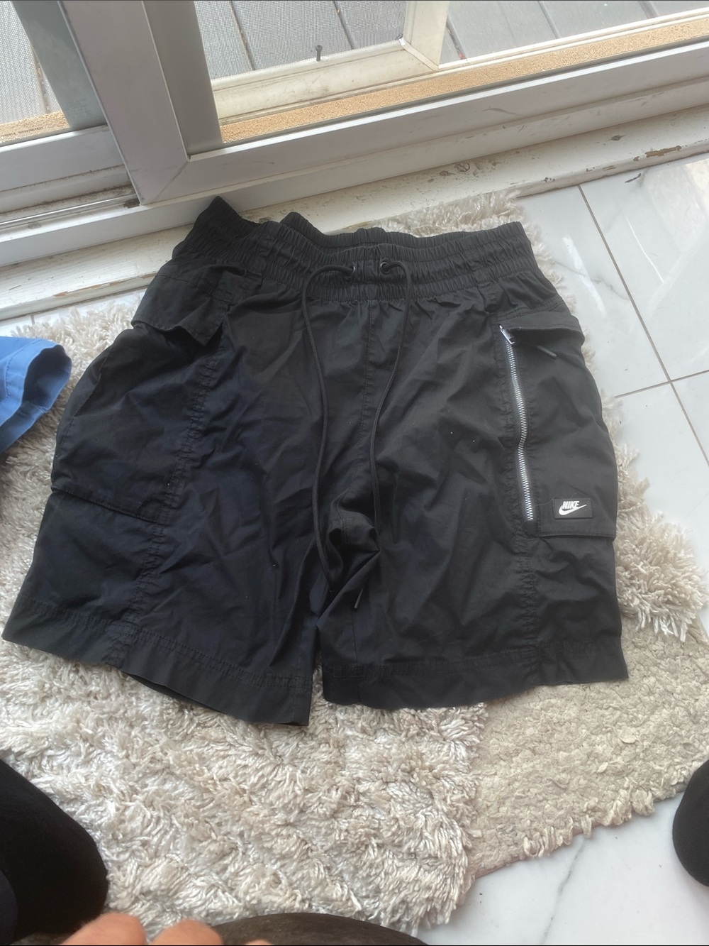 Nike Black Men’s Cargo Shorts with Zipper Pocket
